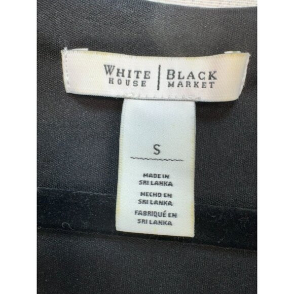 White House Black Market Womens Dress 3/4 Sleeve V-Neck Cross Front Size S Green - Picture 2 of 11